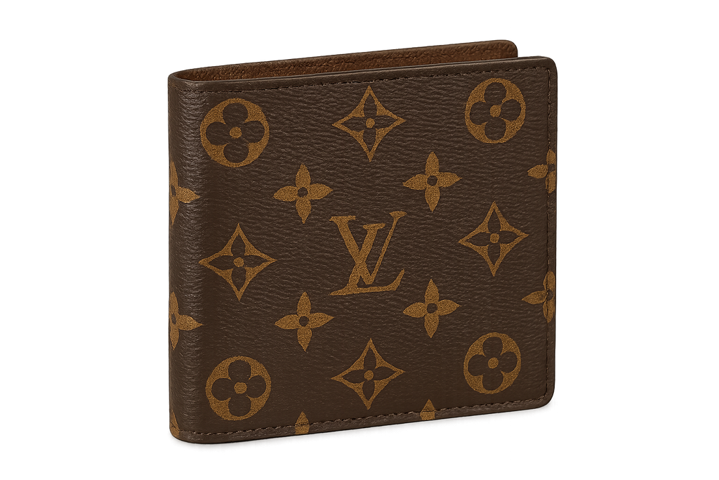 udělej mi obrázek Louise Vuitton peněženky hnede, nebude tam pozadí, pozadí bude průhledné 